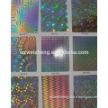 holographic laser paper,18micron laser film,transparent laser foil film